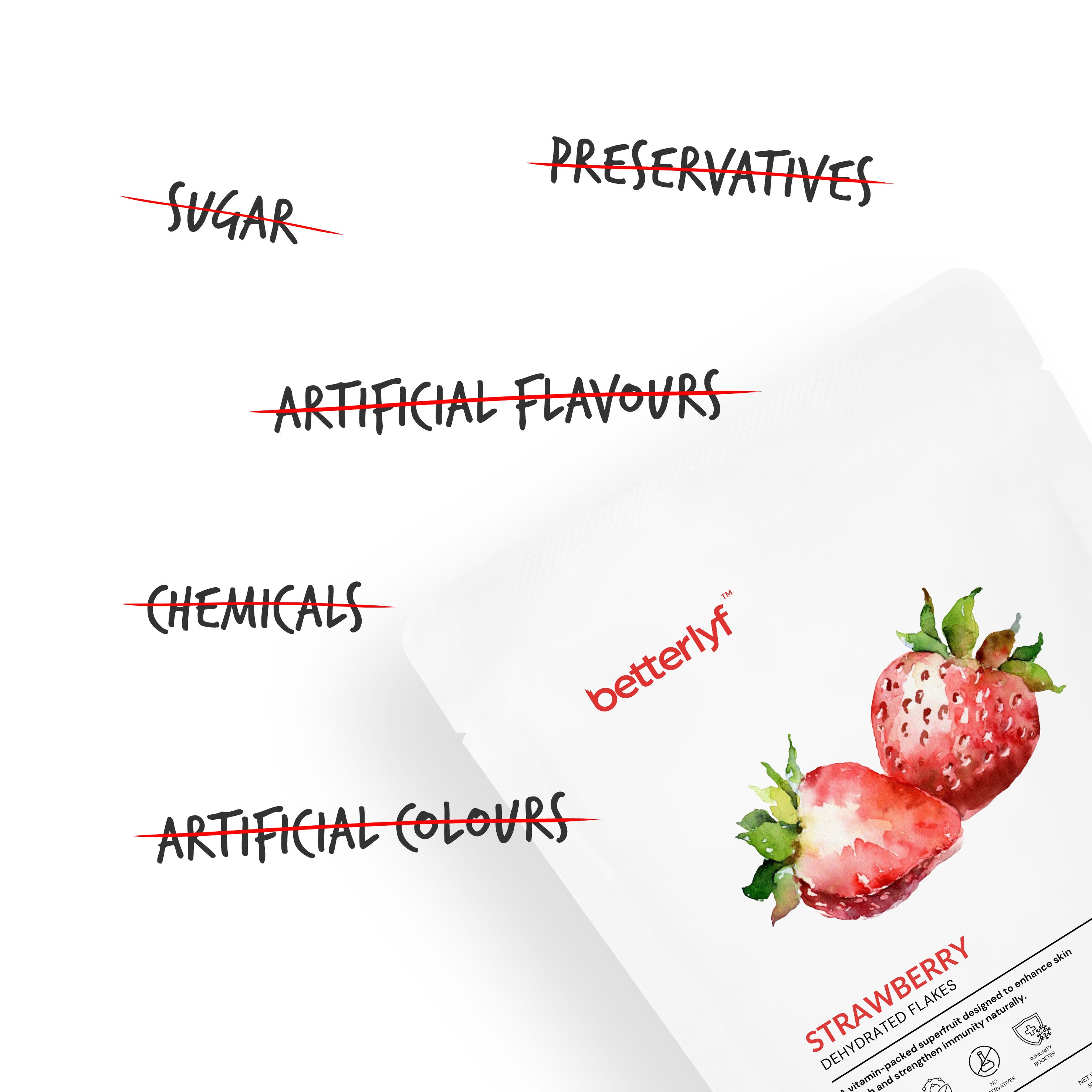 Strawberry Flakes, 50g