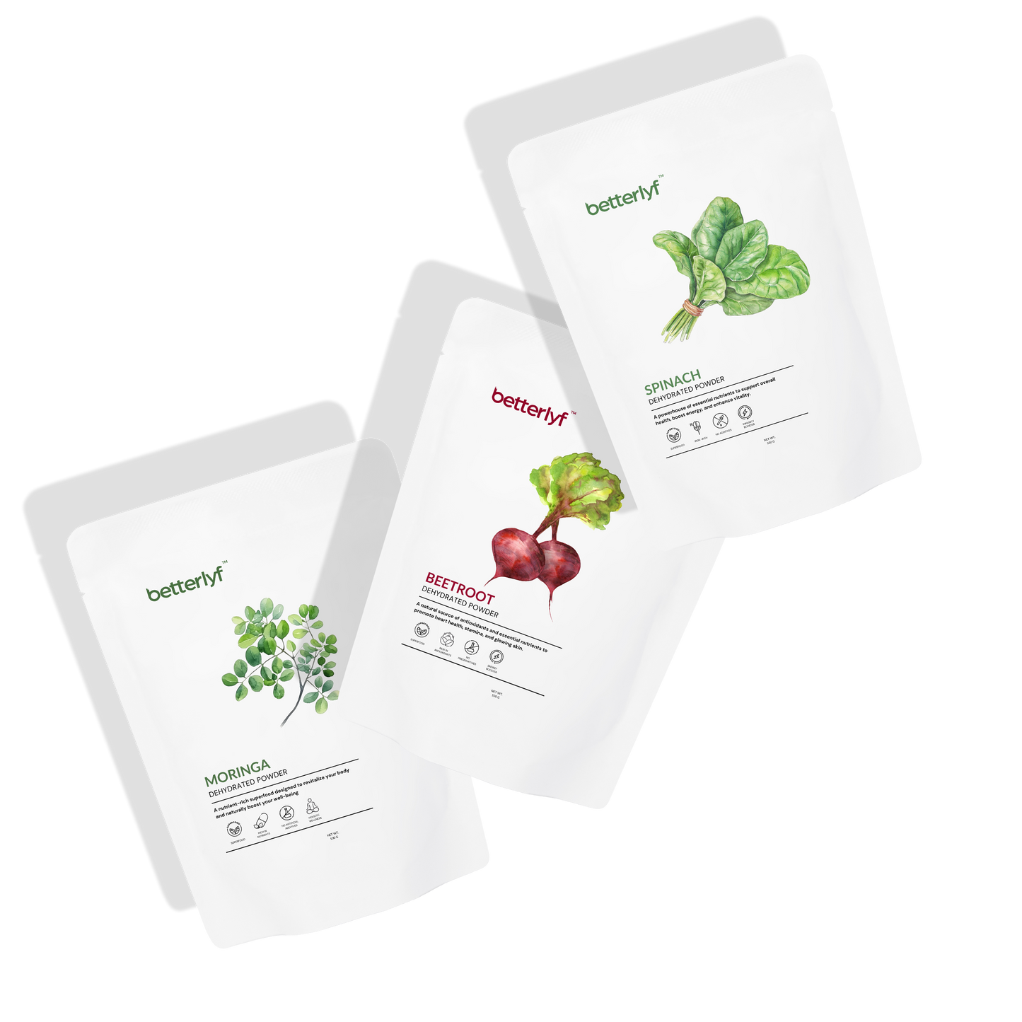 Wellness Essentials Sampler (Moringa, Spinach & Beetroot — Your Daily Health Boost)