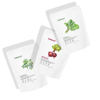 Wellness Essentials Sampler (Moringa, Spinach & Beetroot — Your Daily Health Boost)